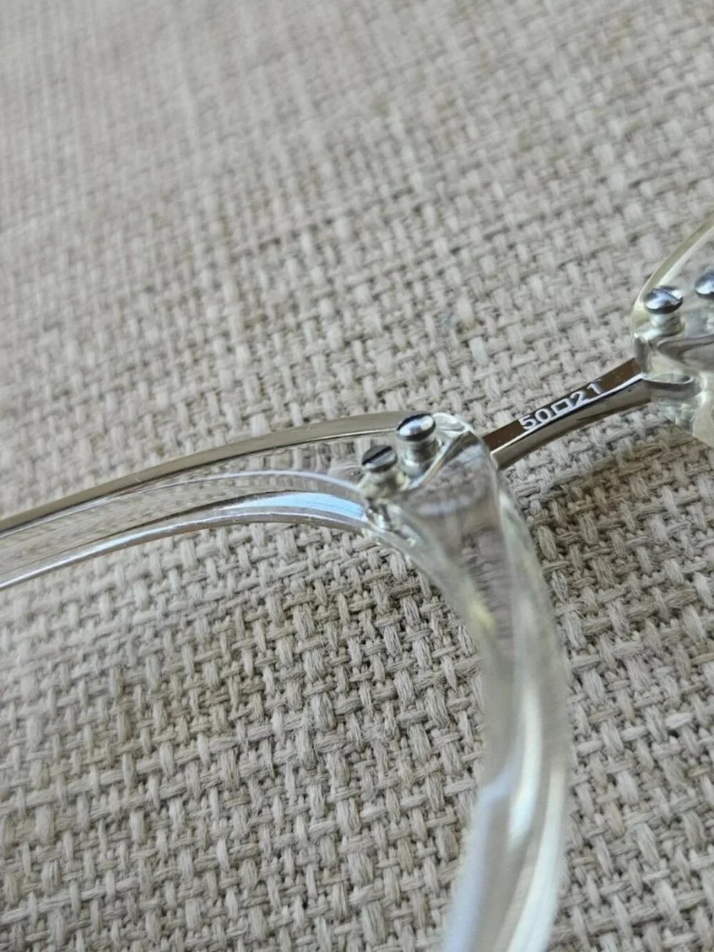 Kirkland Signature Glasses Frame Crystal Clear MOOSE Eyewear Eyeglasses Italy